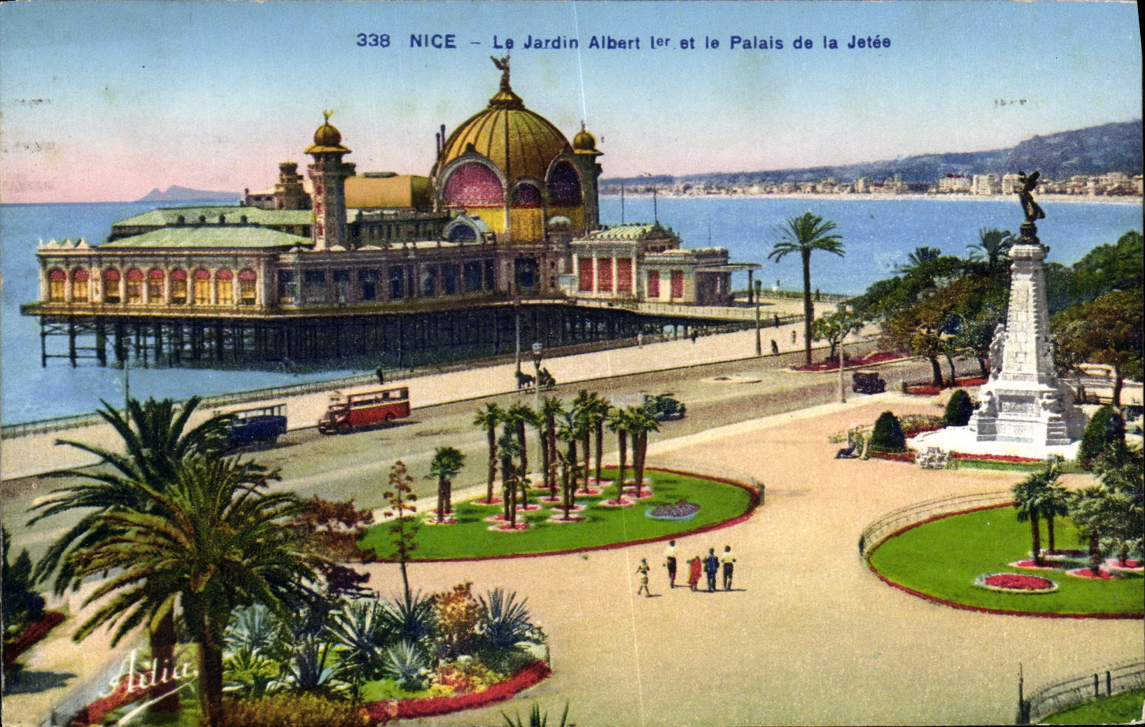 CPA Nice Le Jardin Albert 1er et le Palais de la jetee