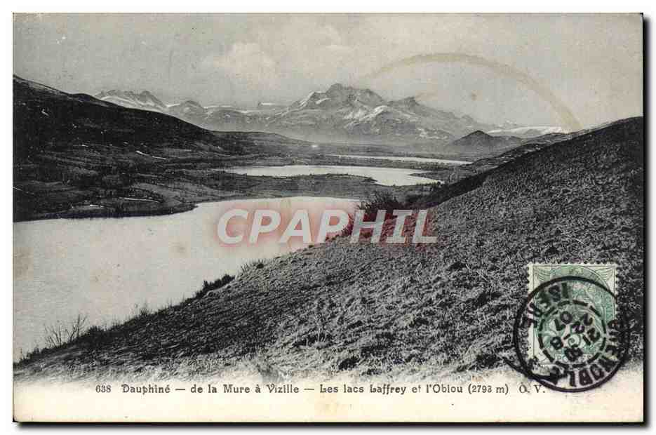 CPA Dauphine de la Mure a Vizille Les lacs Laffrey et l'Obiou