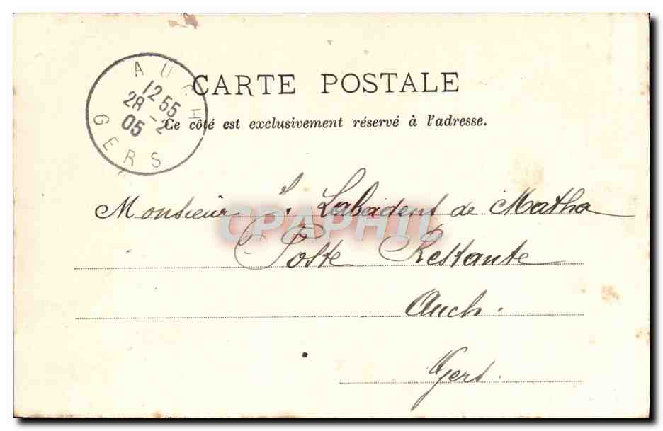 Aix-en-Provence — Bois de l'Arc — Papeterie Germanet — Verso