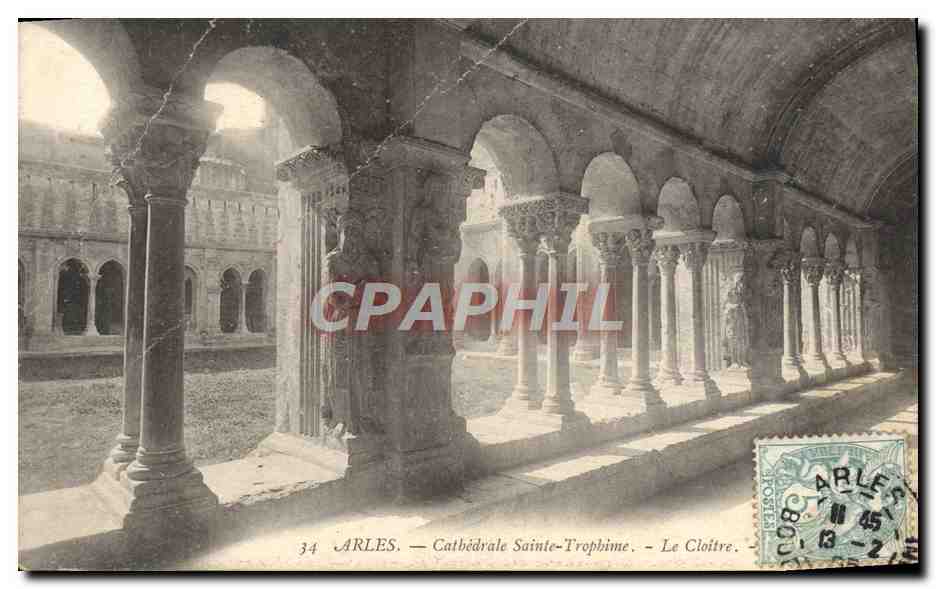 Arles — Cathédrale Sainte-Trophime — Le Cloître — éditeur non identifié, n° 34