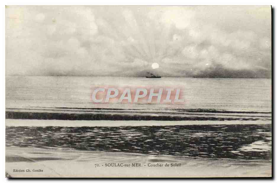 SOULAC-sur-MER — Couche de Soleil — Édition Gh. Goulée, n°71