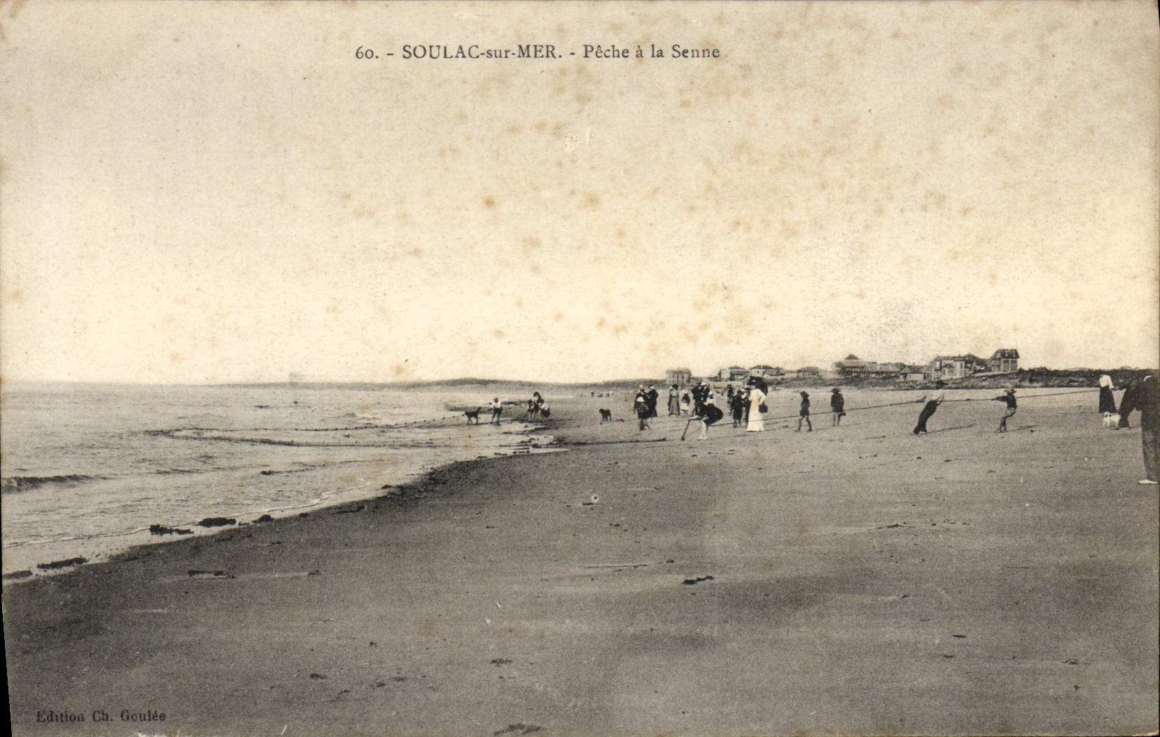 Soulac-sur-Mer — Pêche à la Senne — Édition Ch. Goulée, n°60