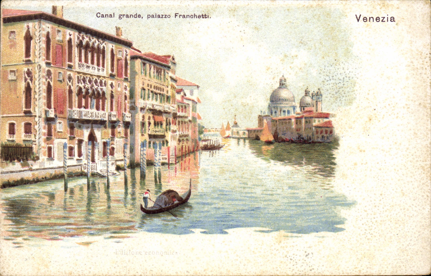 CPA Venezia Canal Grande Paiazzo Frranchetti