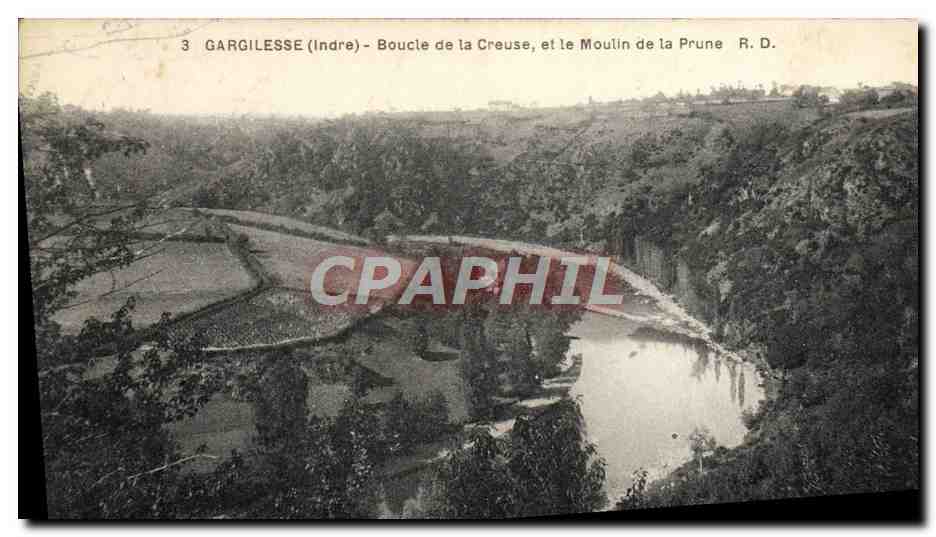 CPA Gargilesse Boucle de la Creuse et le Moulin de la Prune