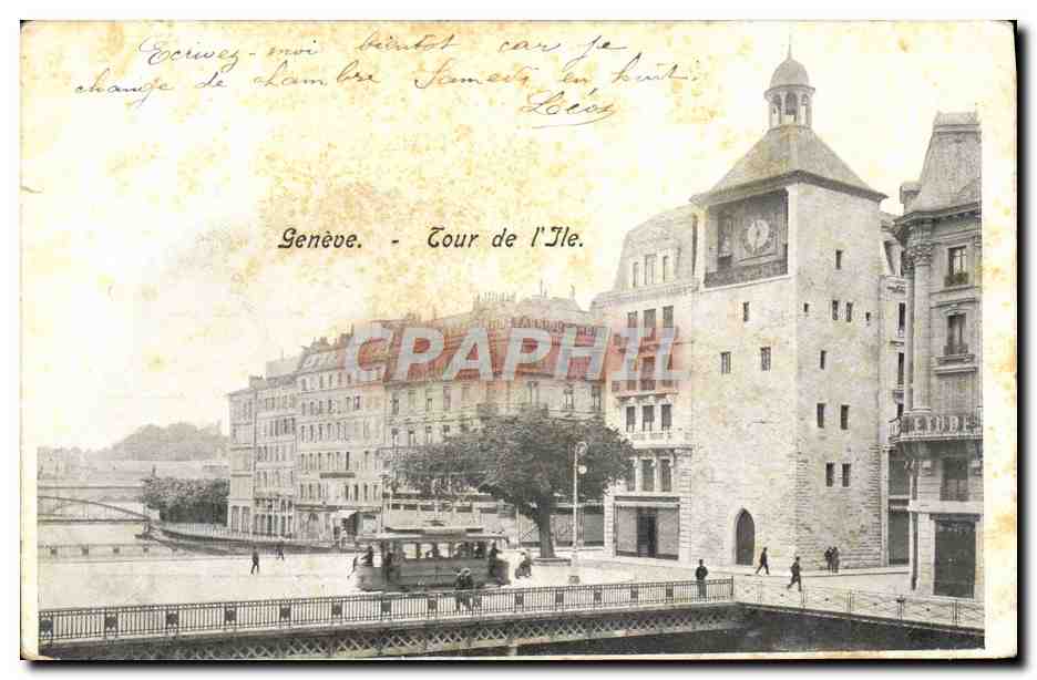 CPA Geneve Tour de L'Ile