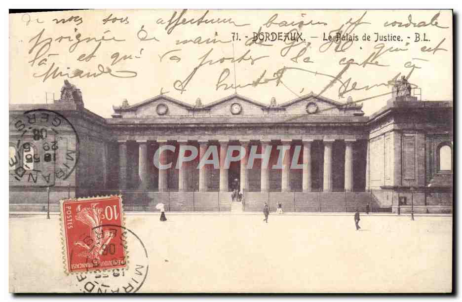 Bordeaux — Le Palais de Justice — B.L.