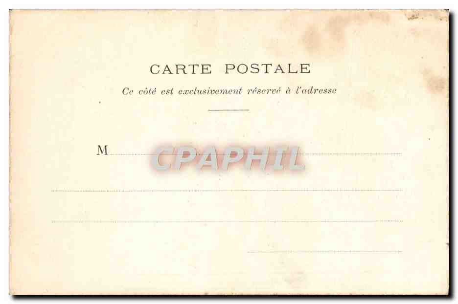 CPA Bordeaux Hotel de la poste — Verso