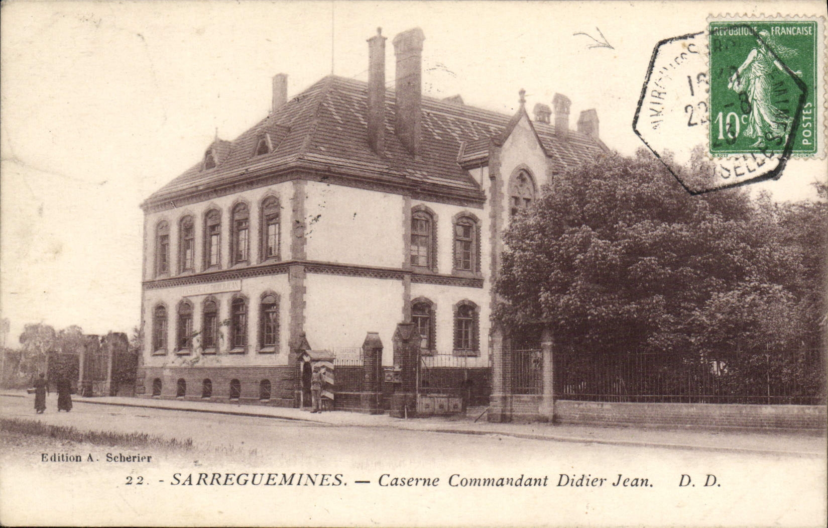 CPA Sarreguemines Caserne Commandant Didier Jean Militaria