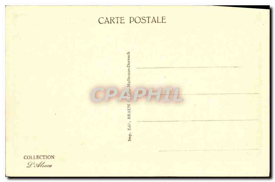 CPA Les Spitzkopfe — Verso