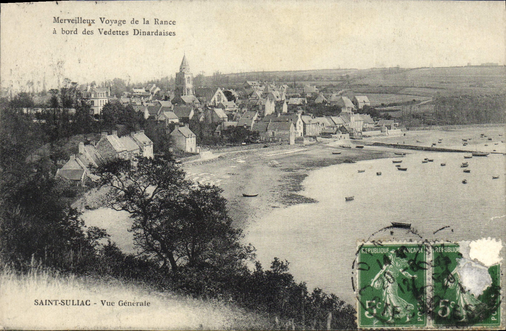 Saint-Suliac - Vue Générale — Merveilleux Voyage de la Rance à bord des Vedettes Dinardaises