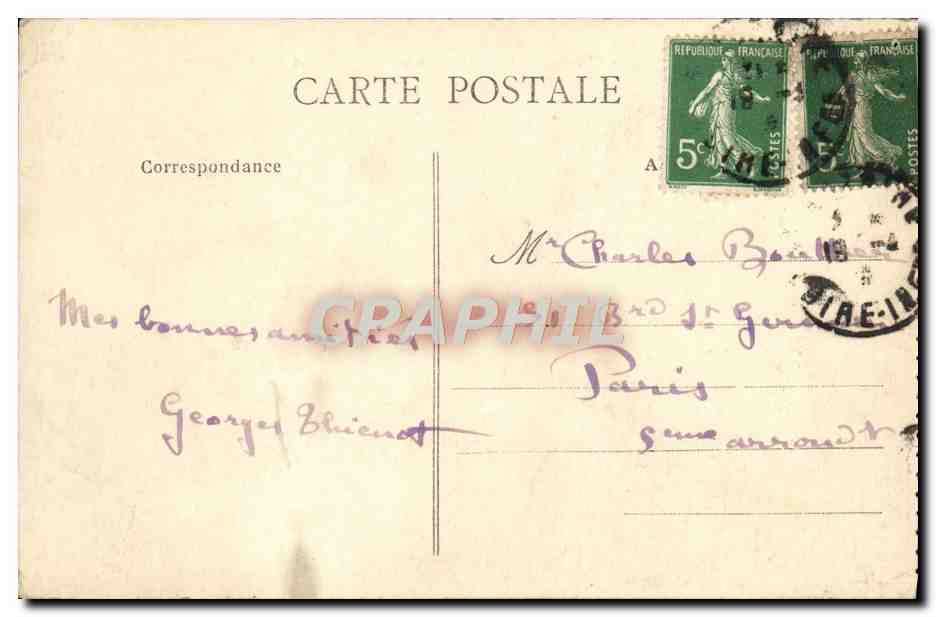 CPA St Nazaire Le Torpilleur 237 dans l'avant port Sur rade L'Amiral Aube  — Rückseite