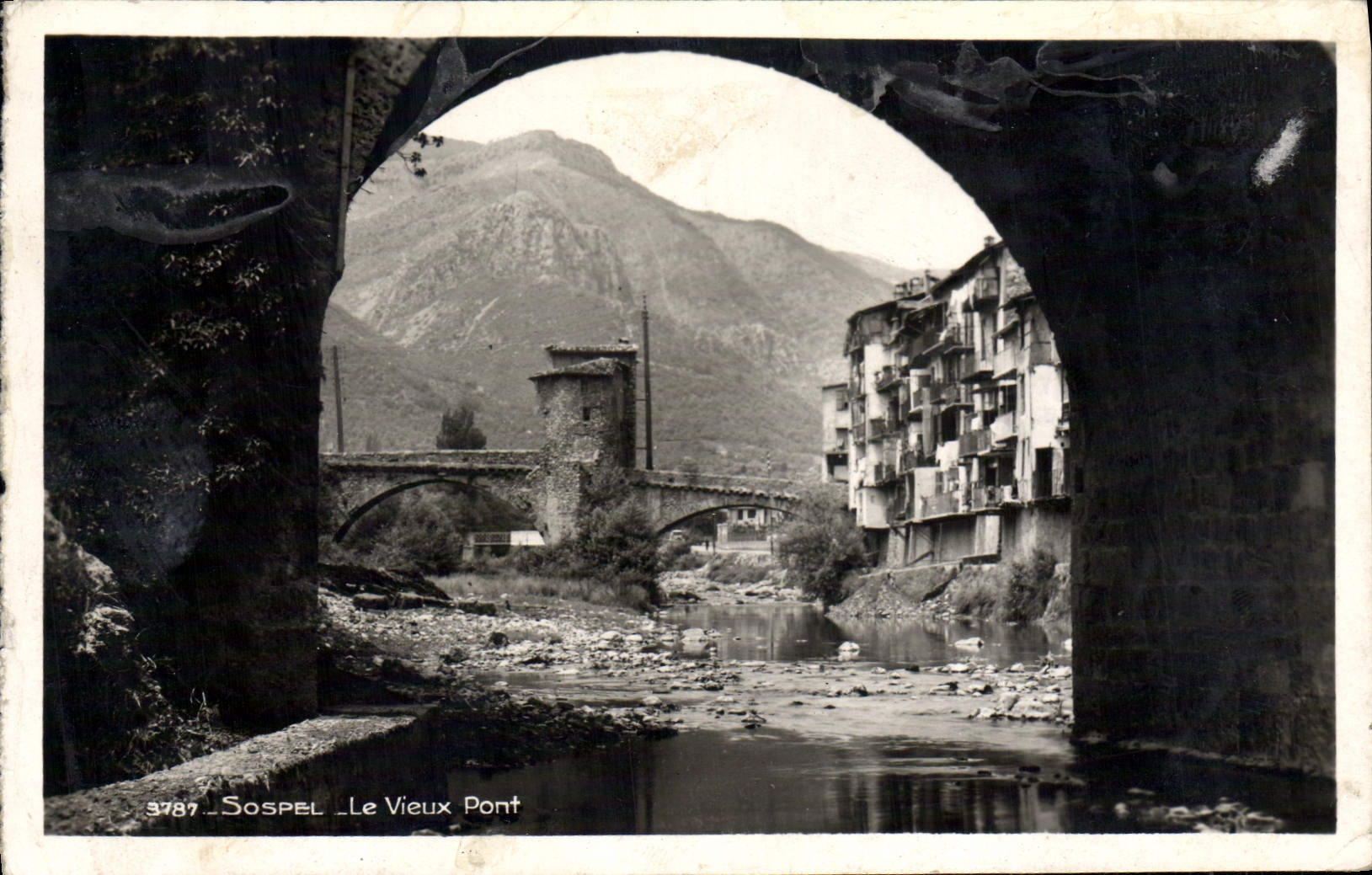 CPA Sospel Le Vieux Pont