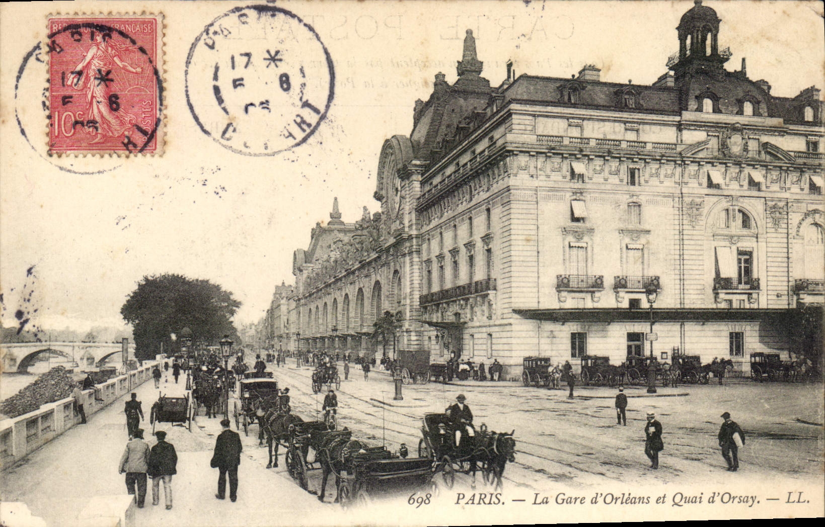 CPA Paris La Gare d'Orleans et Quai d'orsay