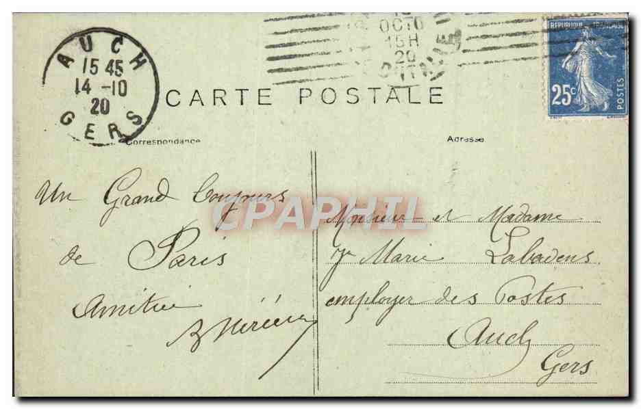 CPA Paris Panorama Pris des Tours Notre Dame — Rückseite
