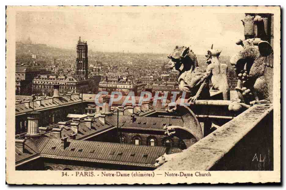 CPA Paris Notre Dame Chimeres