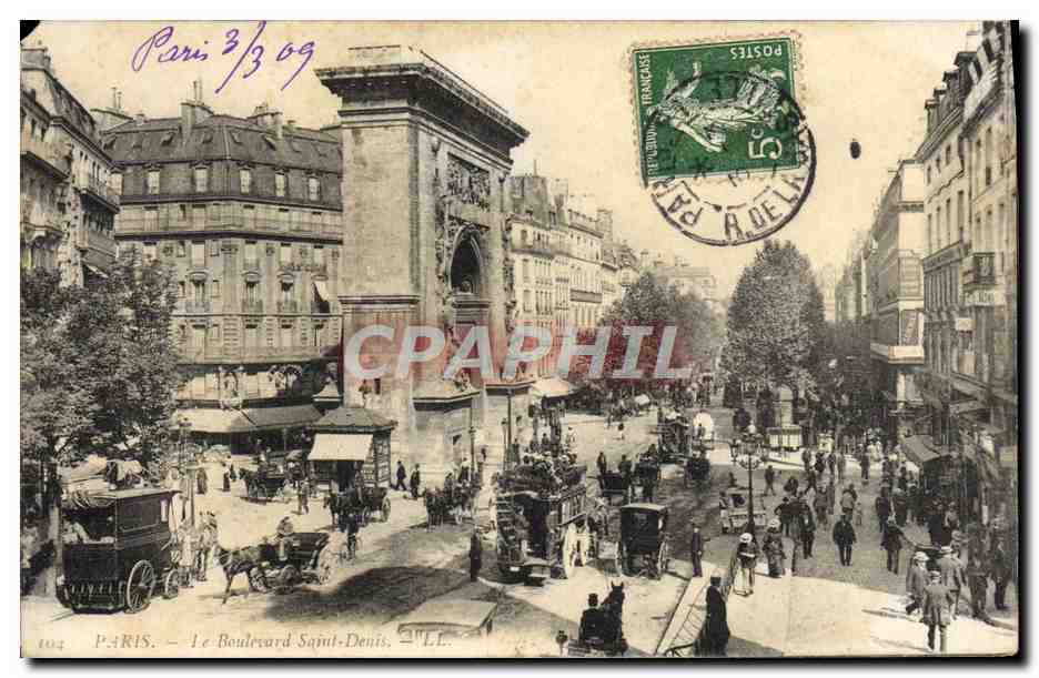 CPA Paris Le Boulevard Saint Denis