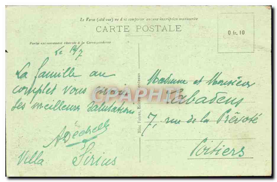 CPA Soulac Sur Mer La Plage a l'heure du bain — Rückseite