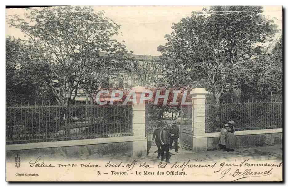 CPA Toulon Le Mess des Officiers Militaria