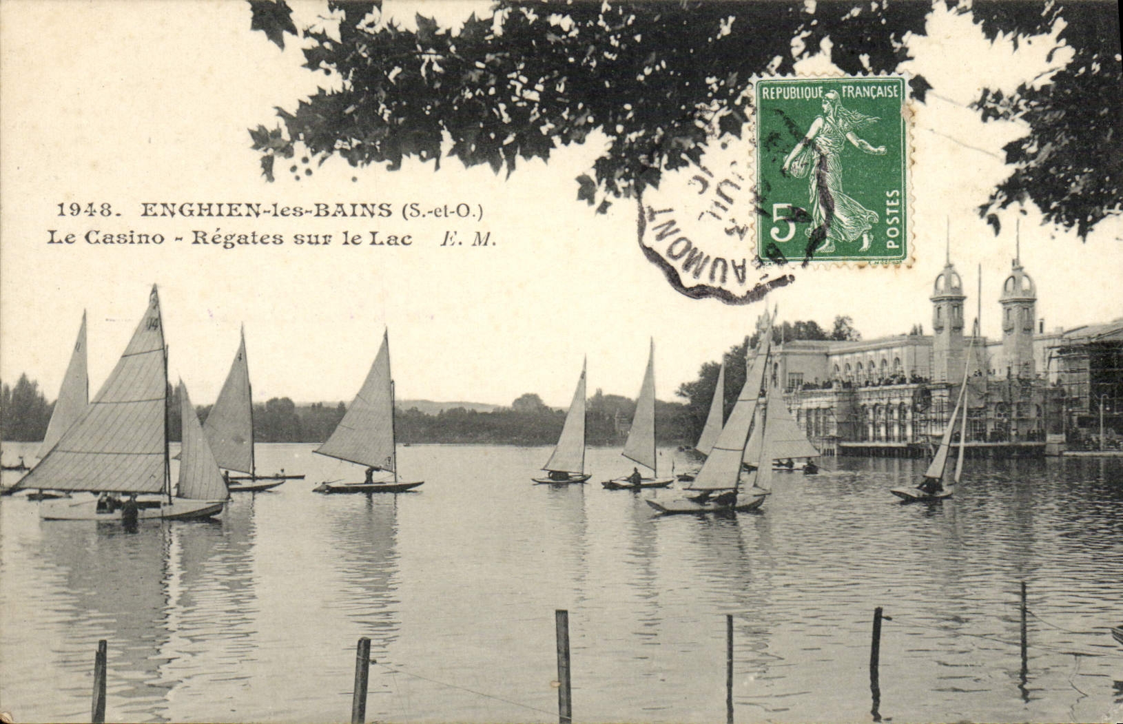 Enghien-les-Bains (S.-et-O.) — Régates sur le Lac — E. M.