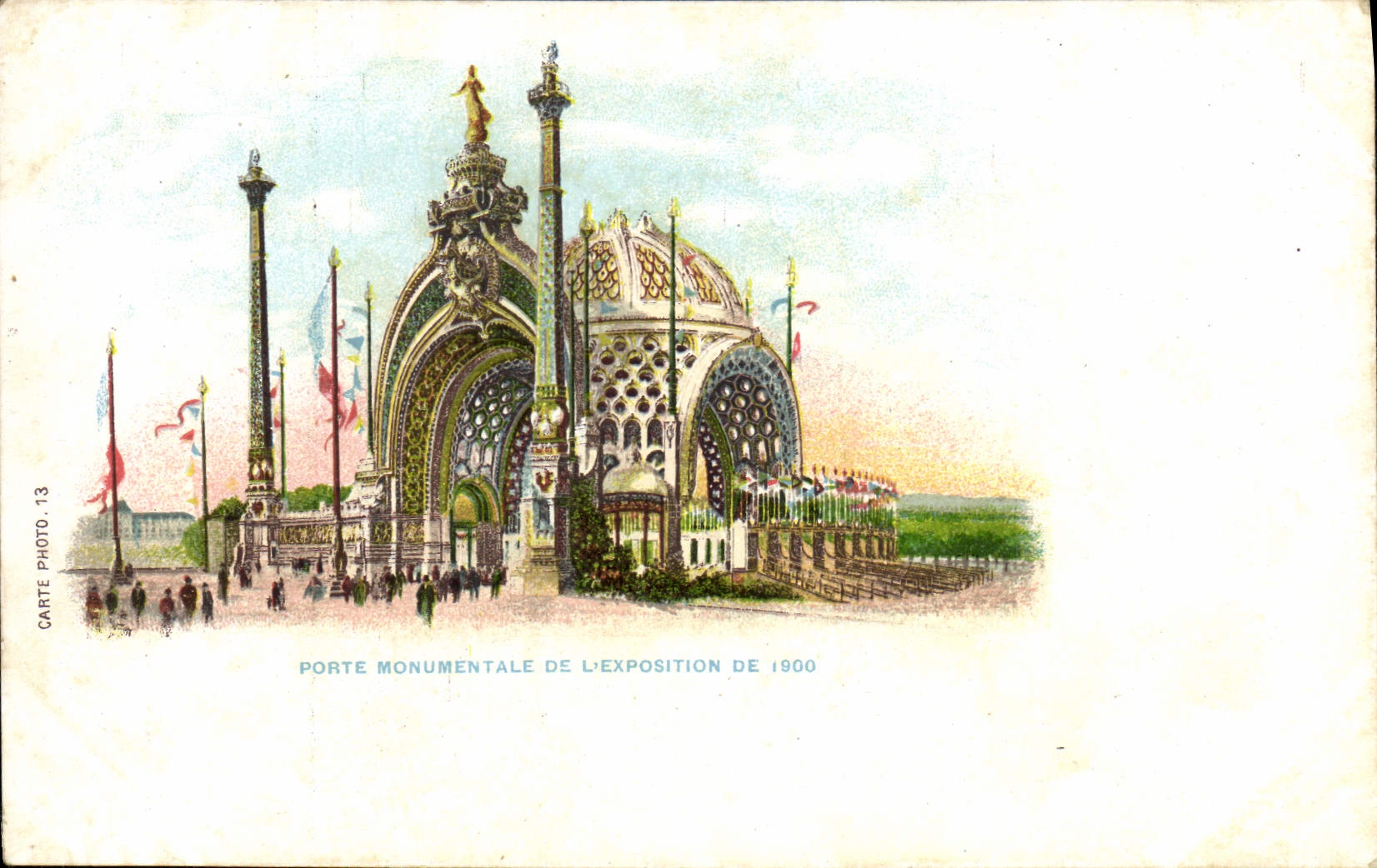 Porte monumentale de l'Exposition de 1900 — Carte Photo n°13