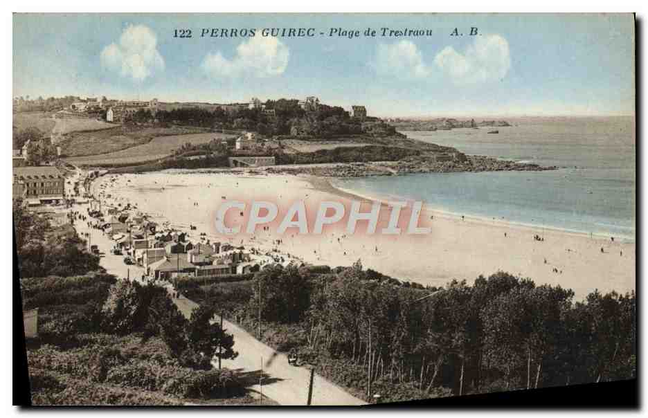 Perros-Guirec - Plage de Trestraou — A. B. — n° 122
