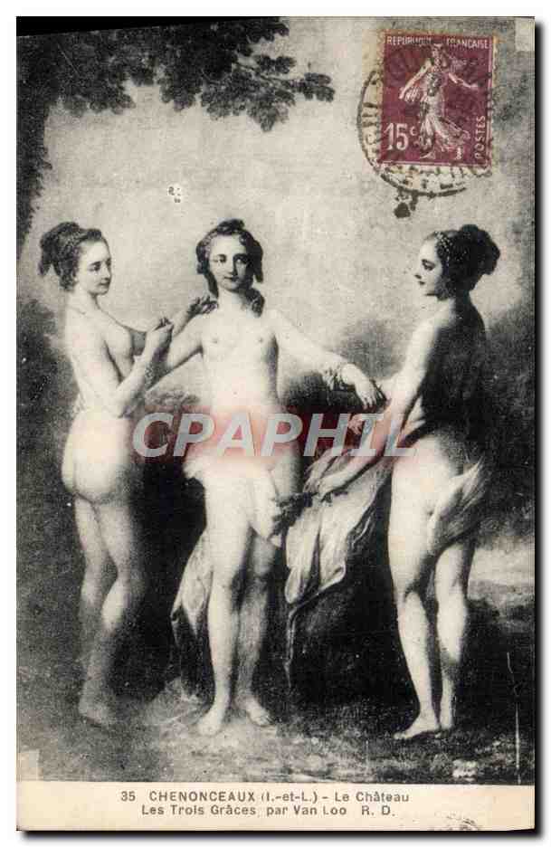 CPA Chenonceaux Le Chateau Les Trois Graces par Van Loo
