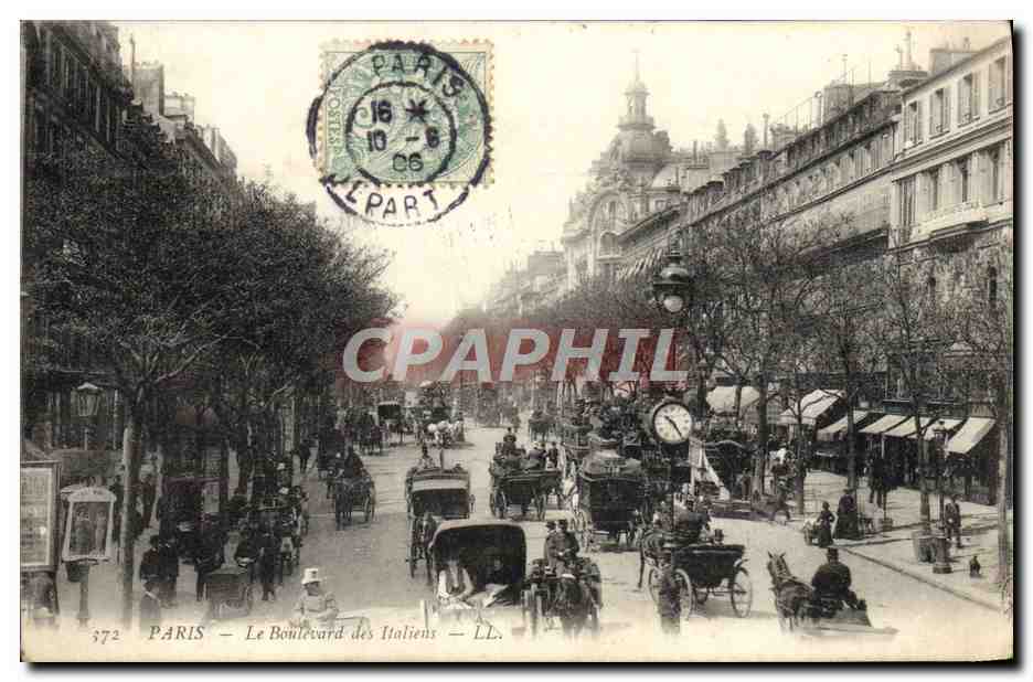 CPA Paris Le Boulevard des Italiens