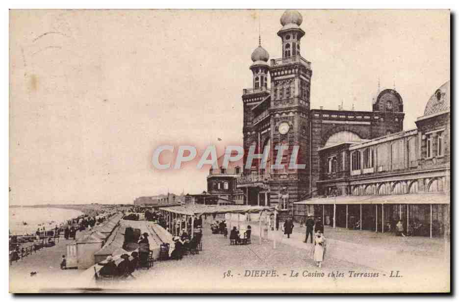 CPA Dieppe Le Casino et les terrasses
