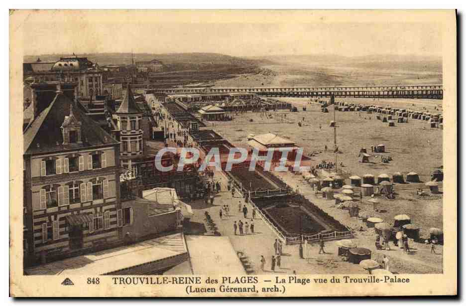 CPA Trouville Reine Des Plages La Plage Vue du Trouville Palace 