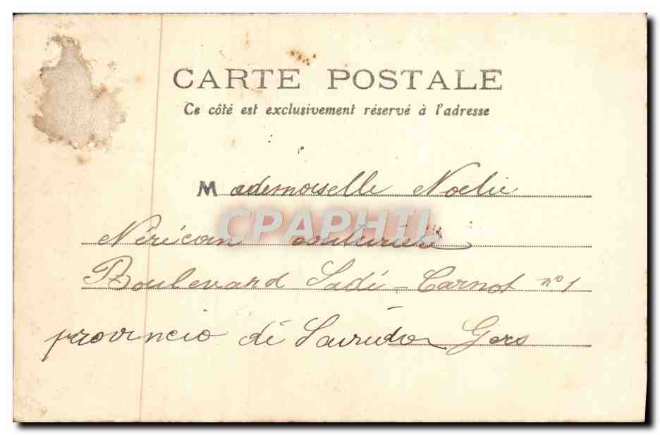 La Toilette d'une Auscitaire - 5 — J. Tapie, Phot. L. édit., Auch — Verso