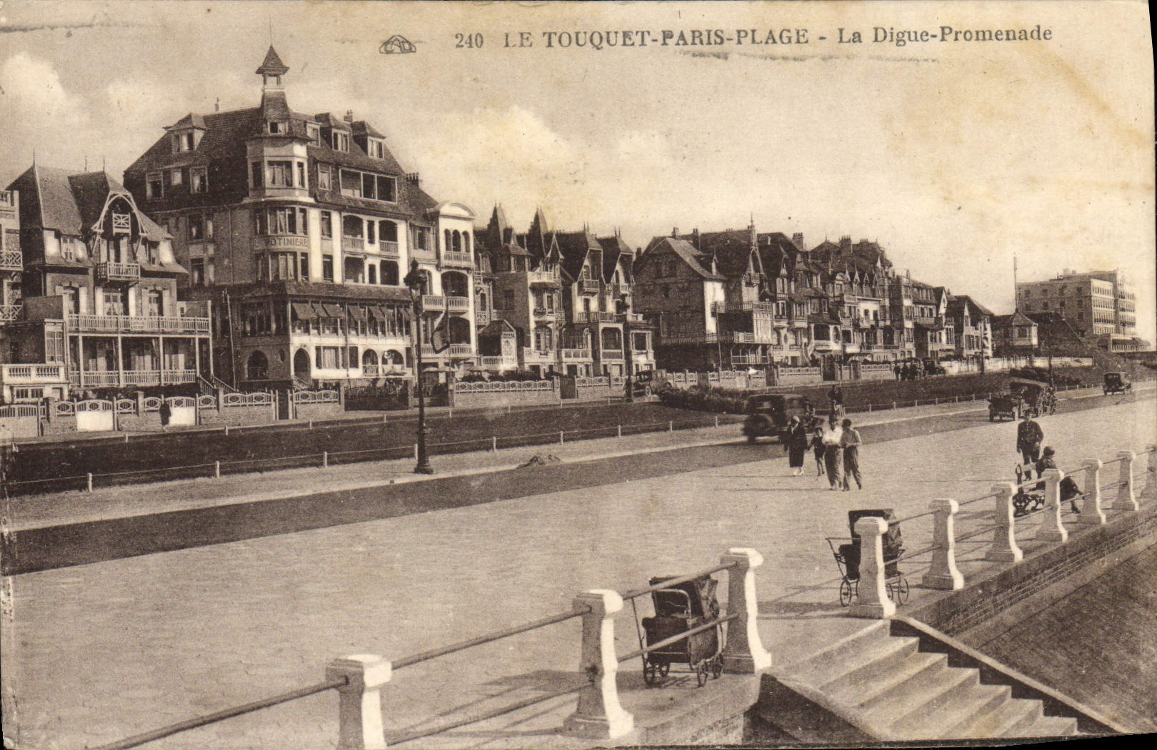 CPA Le Touquet Paris Plage La Digue Promenade