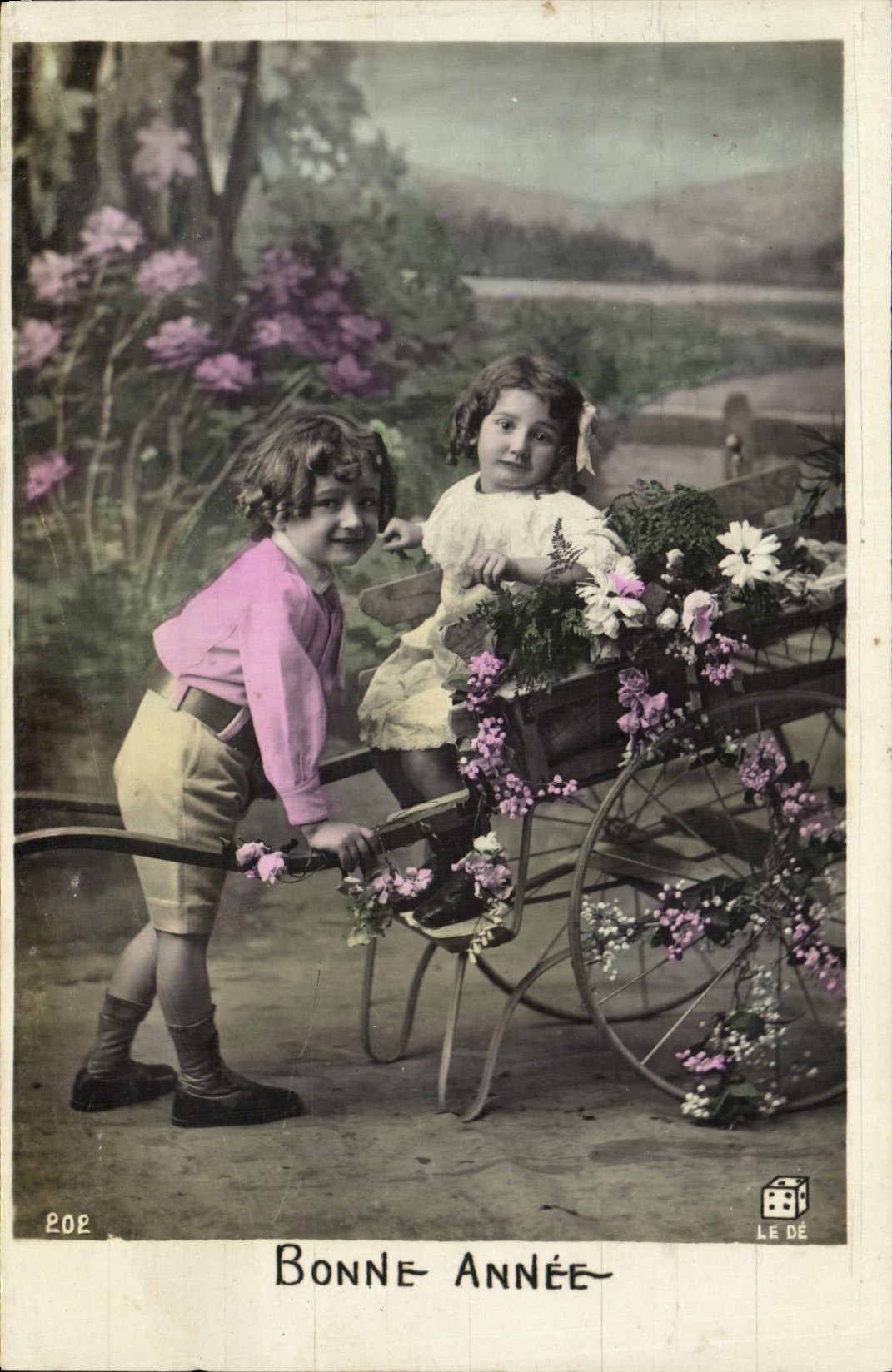 CPA Bonne Annee Enfants