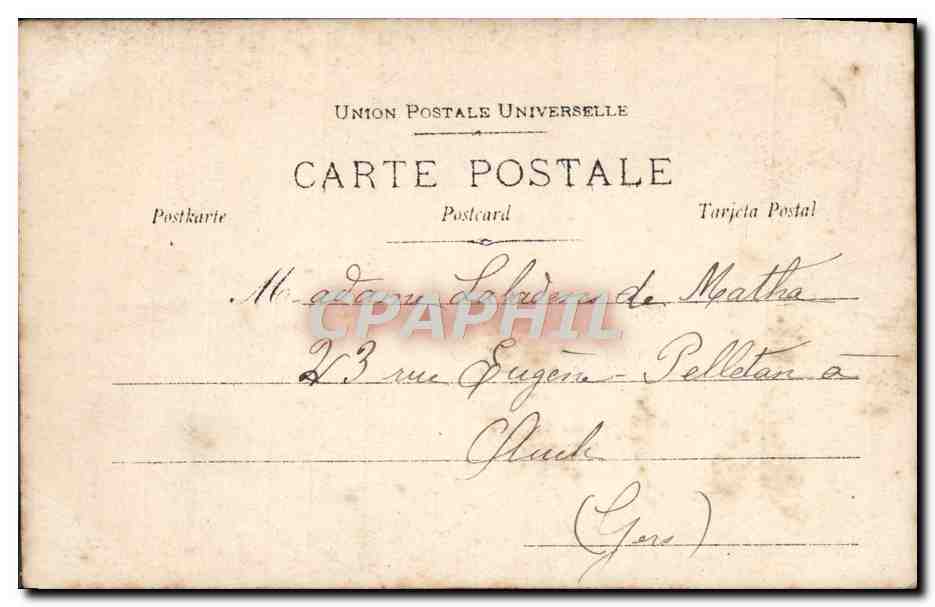 CPA Fantaisie Femme — Verso