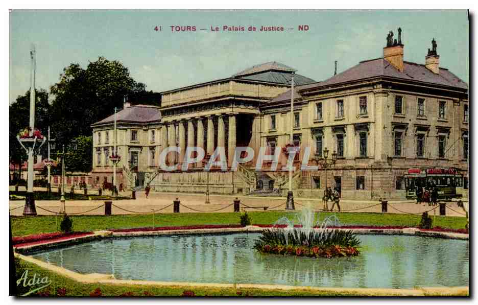 CPA Tours Le Palais de Justice