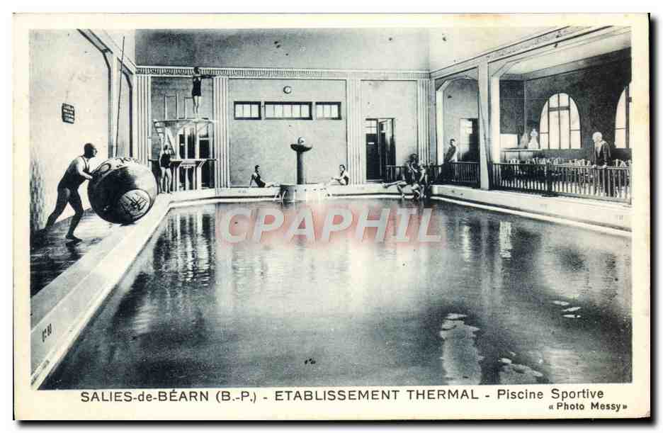 Salies-de-Béarn (B.P.) - Establecimiento Termal - Piscina Deportiva — Foto Messy