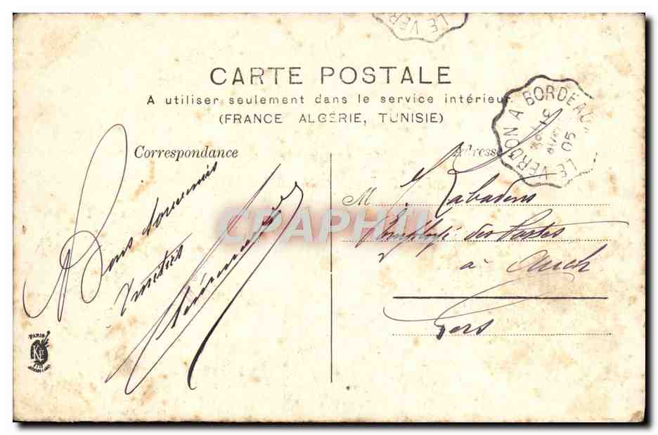 Robinne — Comédie Française, Paris — K.T. Éditeurs, Paris, série 269 — Rückseite