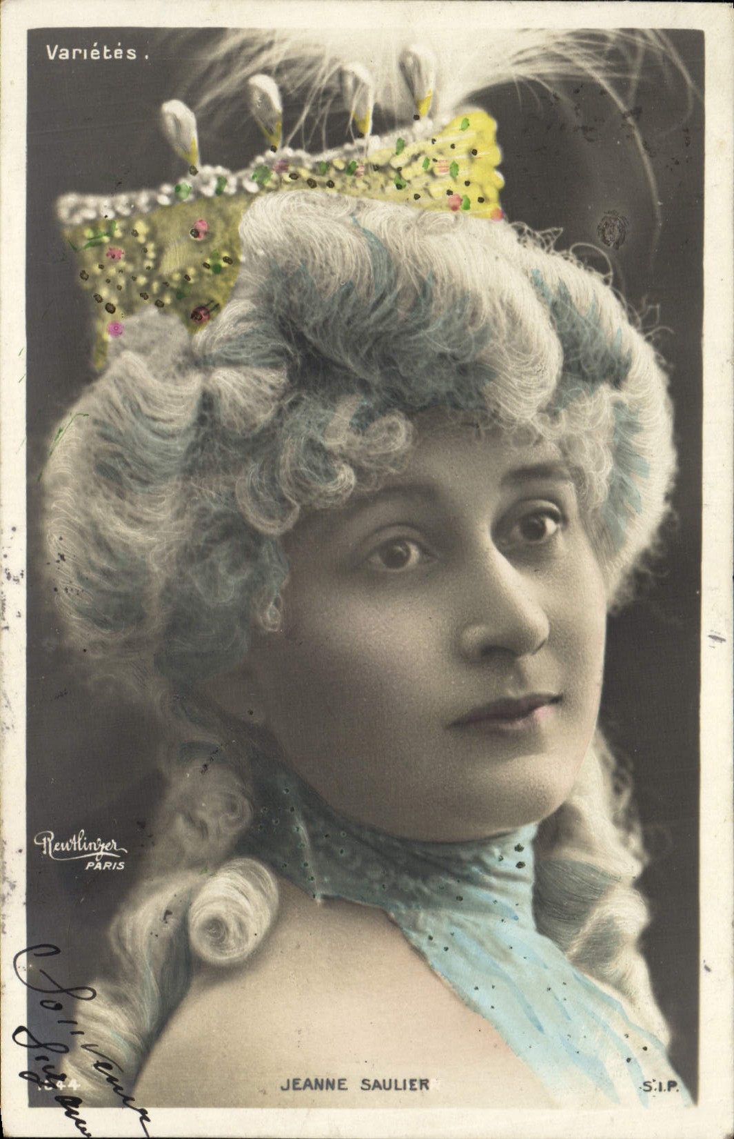 Jeanne Saulier — artiste de variétés — Newtliner, Paris