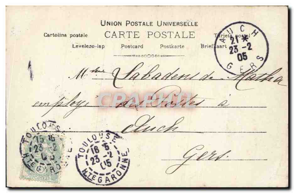 Jeanne Saulier — artiste de variétés — Newtliner, Paris — Verso