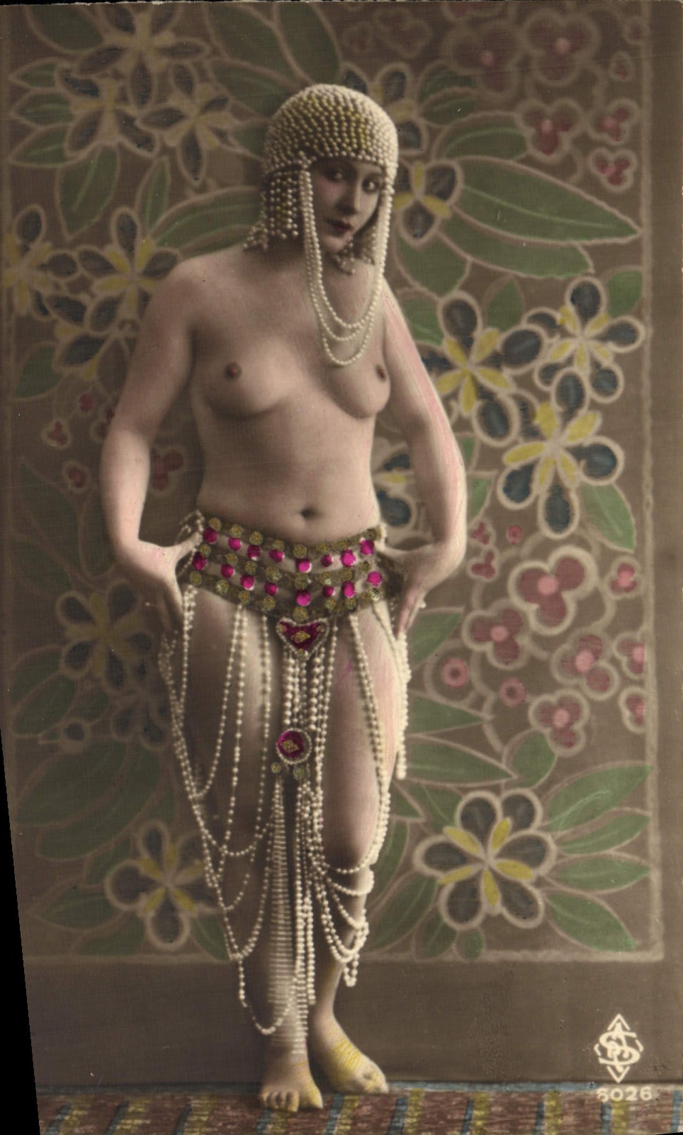 Orientalische Tänzerin — Kabarett-Szene — Verlag S. & C. Nr. 6026
