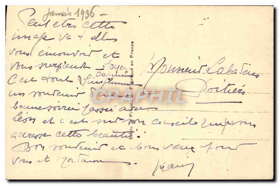 Orientalische Tänzerin — Kabarett-Szene — Verlag S. & C. Nr. 6026 — Rückseite