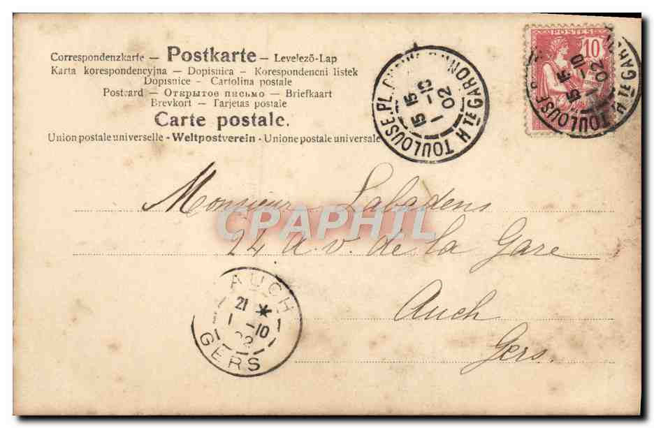 CPA Enfant — Verso