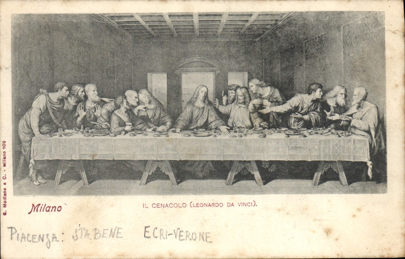 CPA Milano Il Cenacolo Leonardo da Vinci
