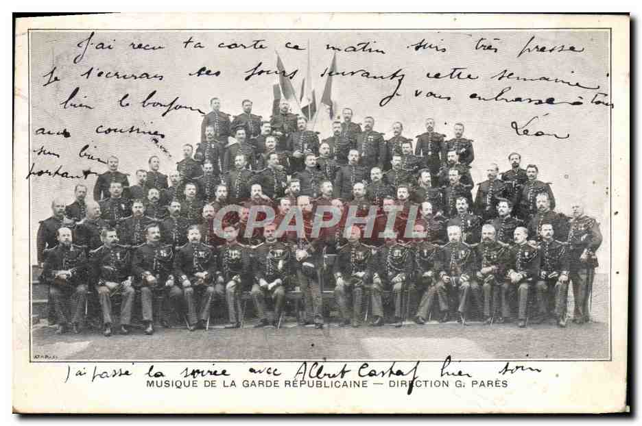 CPA Musique De La Garde Republicaine Militaria