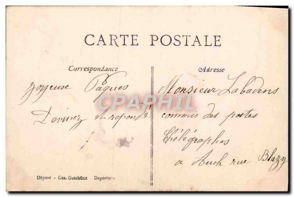 Je souhaite à vos lèvres un semblable baiser — ATS, n° 354 — Rückseite