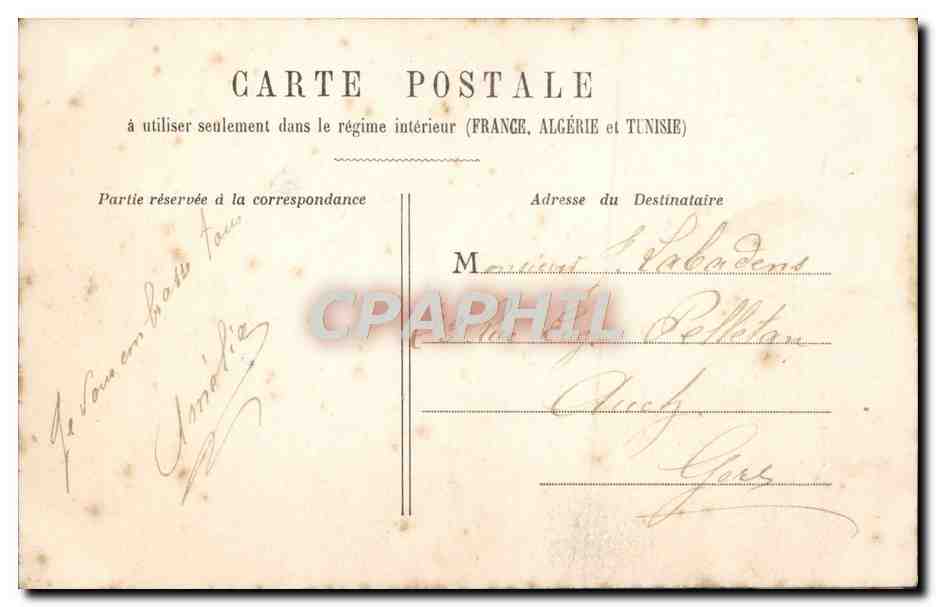 CPA Fantaisie Enfant un vrai rapin — Rückseite
