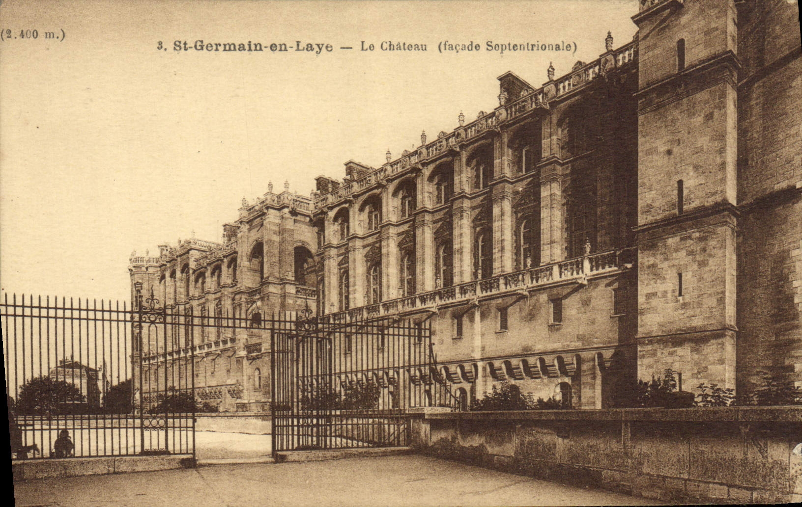 St-Germain-en-Laye — Le Château (façade Septentrionale) — Ed. R. Levéque