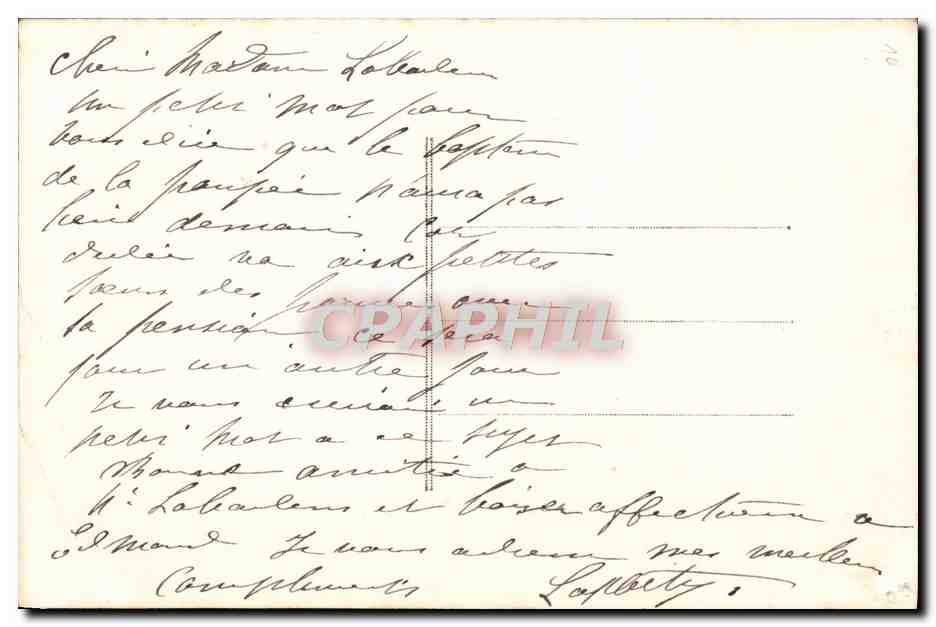 CPA Fantaisie Enfant — Rückseite