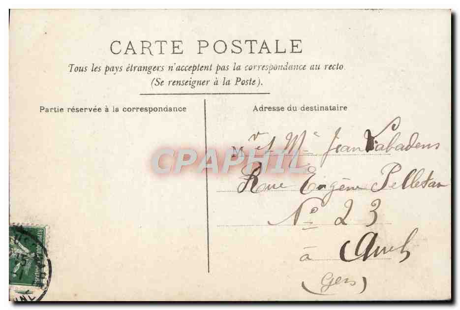 CPA Fantaisie Femme — Verso