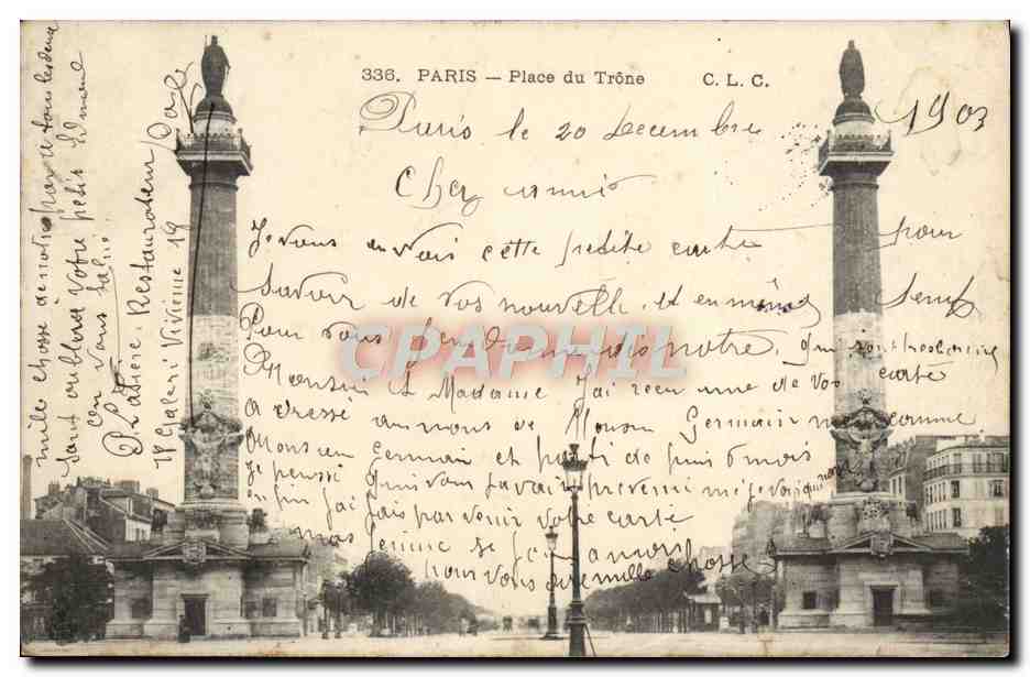 CPA Paris Place du Trone