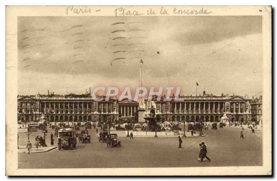 CPA Paris Place de la Concorde